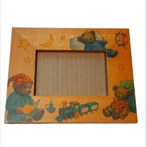 VINTAGE Fetco Teddy Bear wood Frame